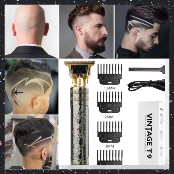 VINTAGE T9-Cordless Rechargeable Hair Trimmer Machine - Picture 2 of 4